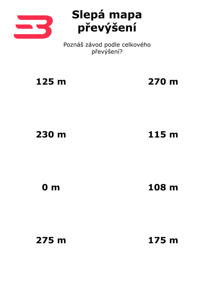 BB 4 – Slepá mapa převýšení 
